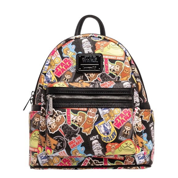Loungefly Handbags - New Loungefly Star Wars Stickers AOP Mini Backpack